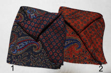Load image into Gallery viewer, A4004 100% Wool Double Sided Pocket Square Made In Italy
