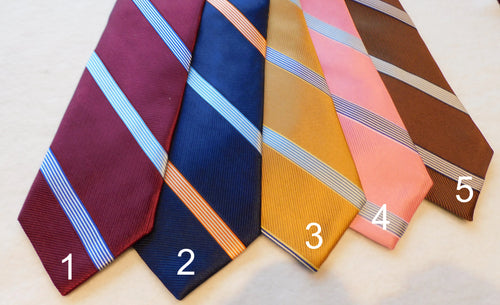 5483 Bellinzona Italian Woven Silk Striped