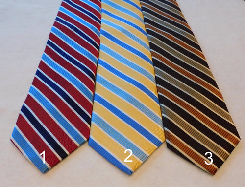 5490 Bellinzona Italian Woven Silk Striped