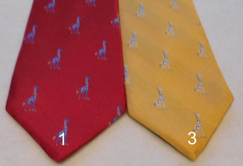 5492 Woven Silk With Giraffe
