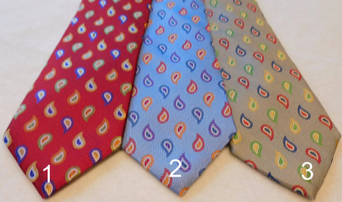 5493 Bellinzona Italian Woven Silk Small Paisley