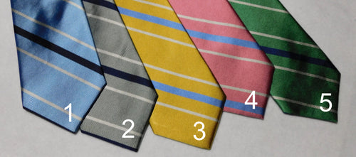 67609 Bellinzona Privileged English Woven Silk Repp Stripe