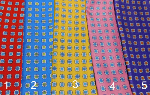 A2014 100% Silk Pocket Square Medallions Made In Italy