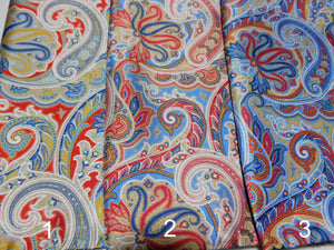 A2023 Silk Pocket Square Large Paisley Made In Italy