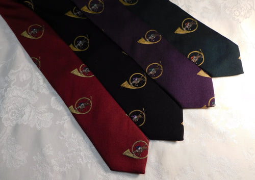 67803 Bellinzona Privileged English Flannel Necktie Horse and Rider Made in the USA