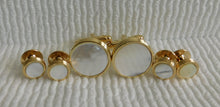 Load image into Gallery viewer, FS52 Gold Tone Mother Of Pearl Stud Set