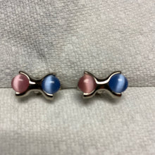 Load image into Gallery viewer, C302/C303 Silver With Marbles Cuff Links